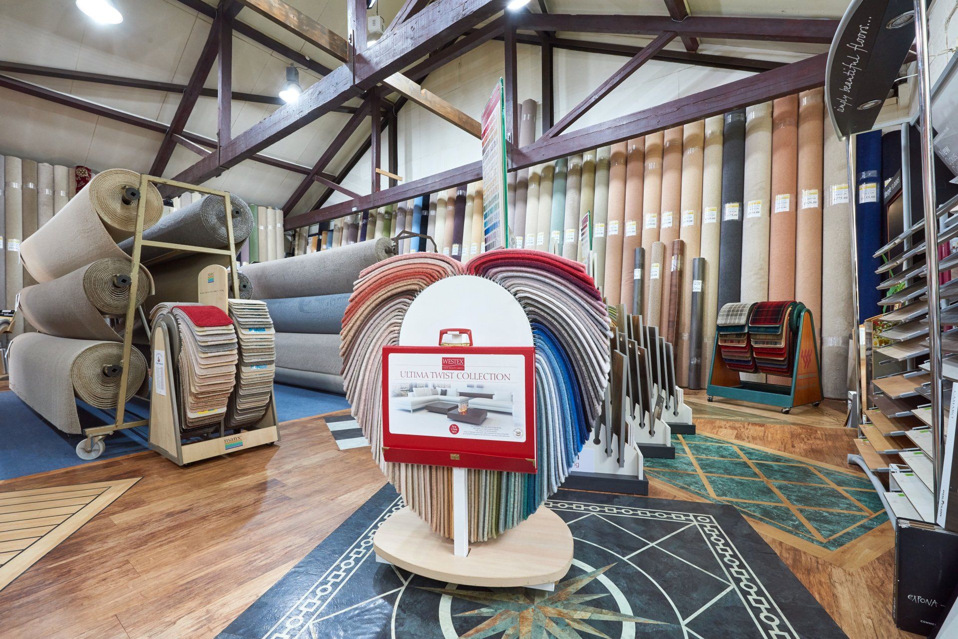 Carpet and hard flooring showroom