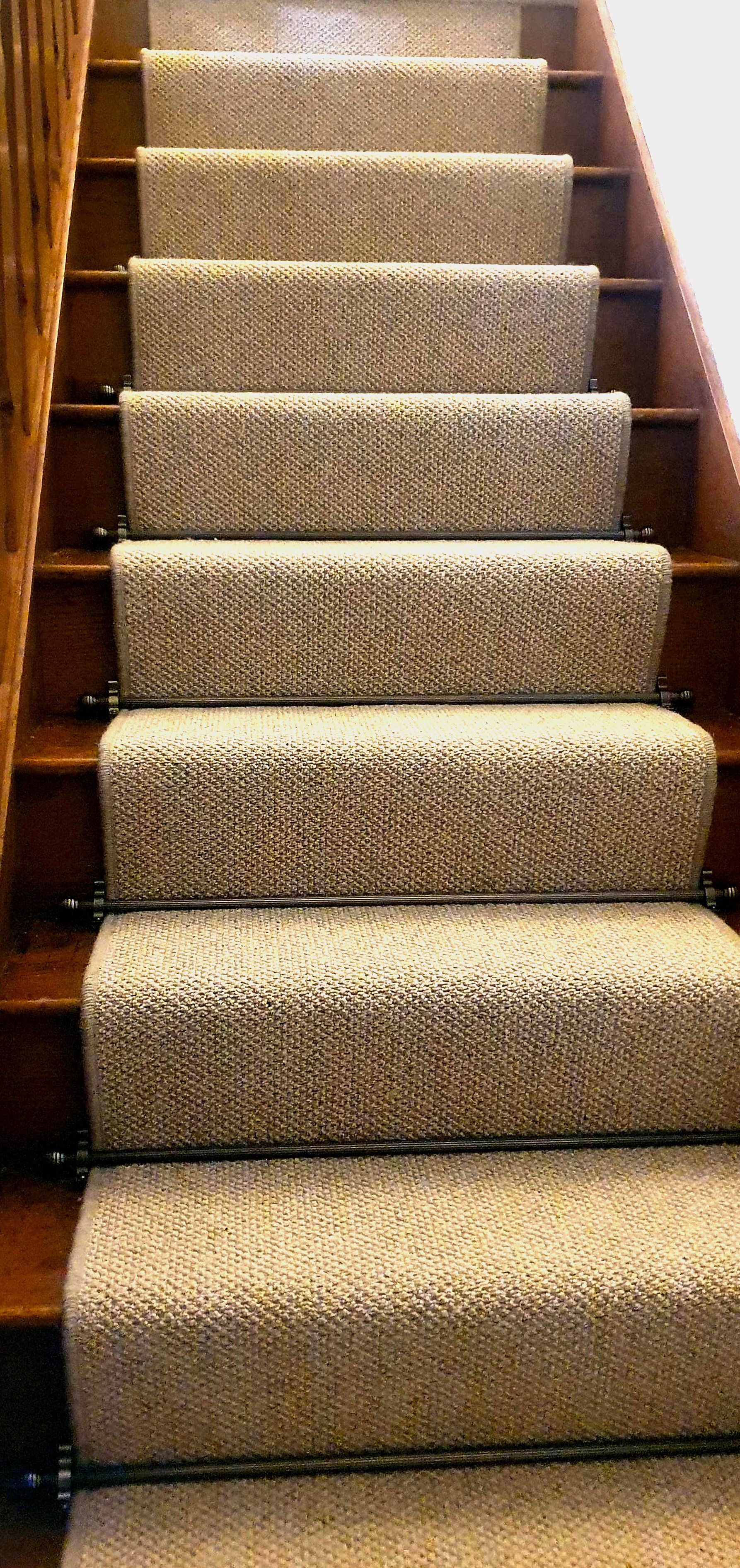 Natural shade stair carpet runner