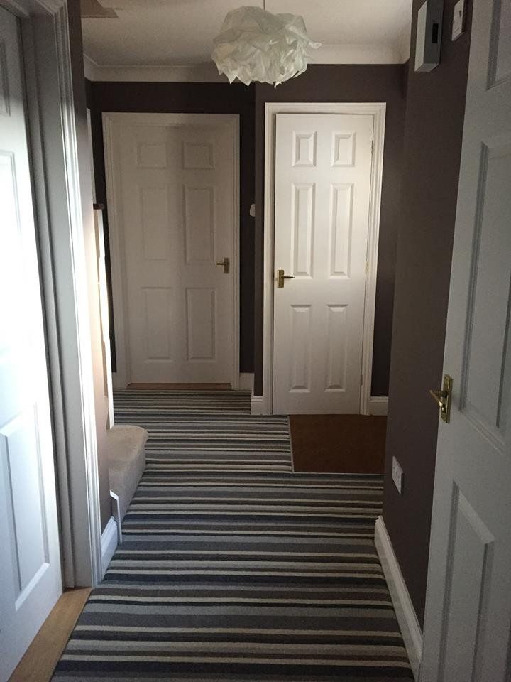 Nautical striped carpet