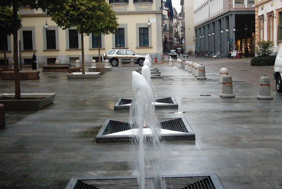 giochi d'acqua per fontanelle in piazza