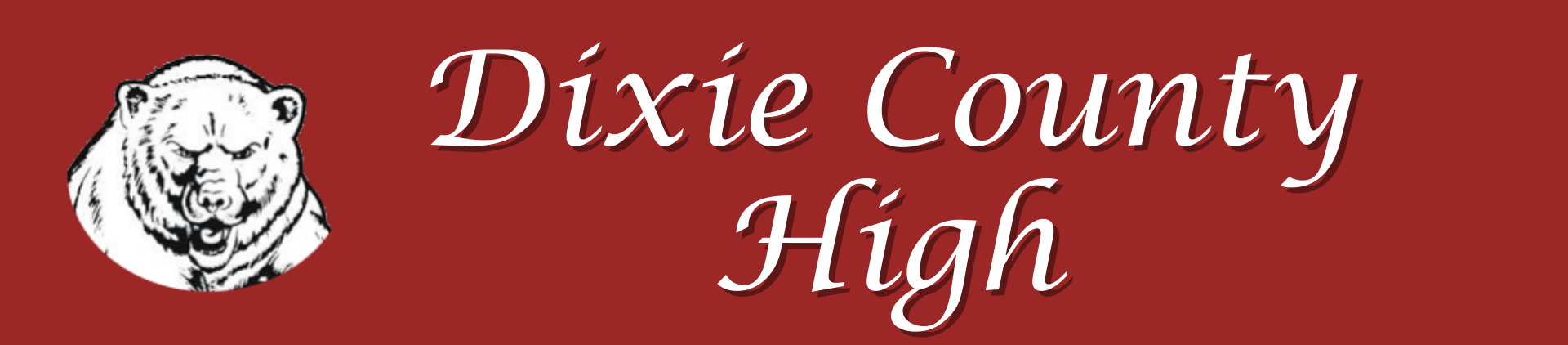 a logo for dixie county high school with a tiger on it