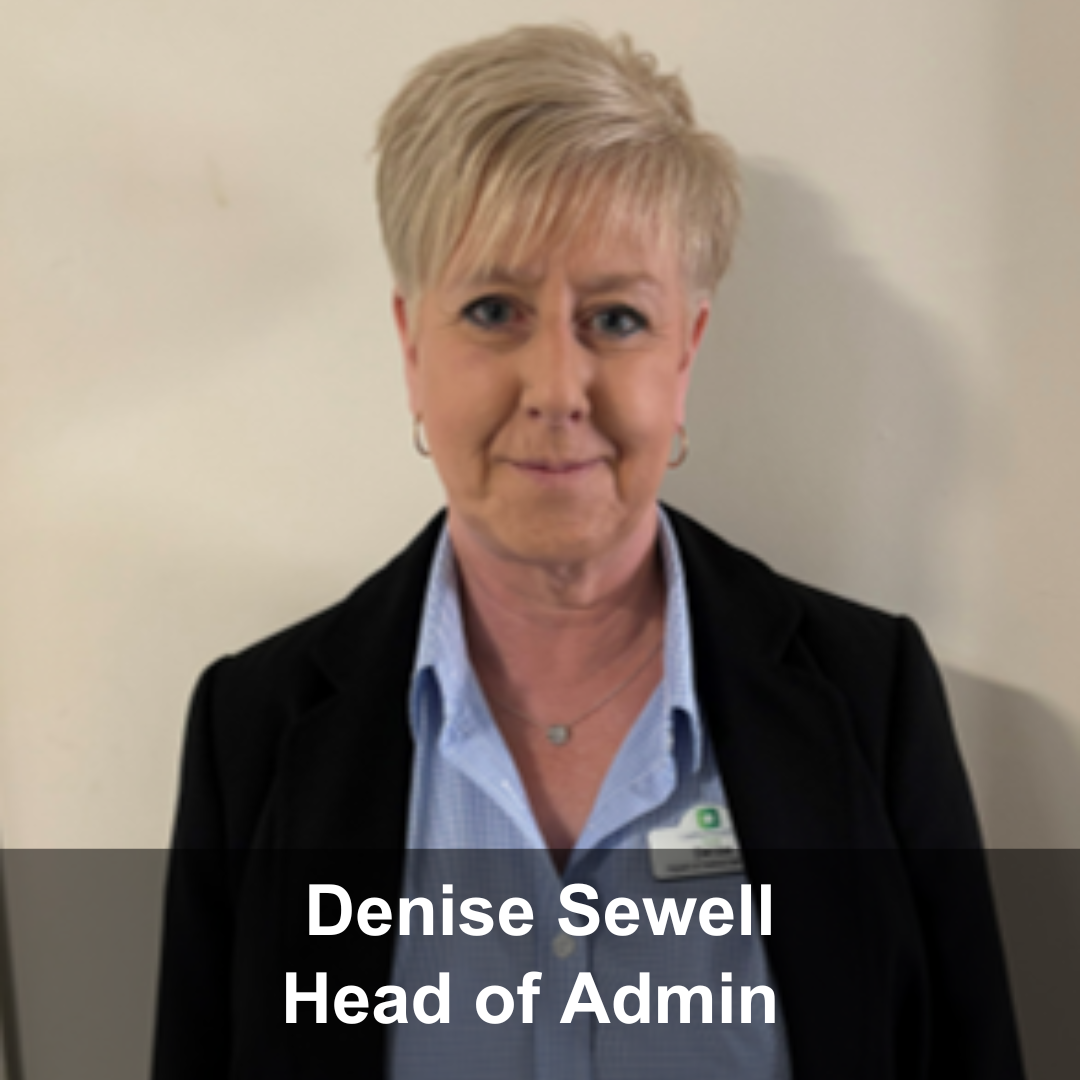 Denise Sewell Head of Admin