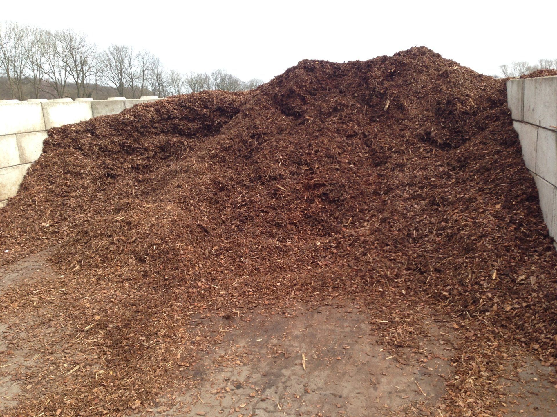 Our bulk mulch near Poughkeepsie, NY