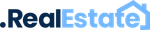 .RealEstate logo with a house icon.