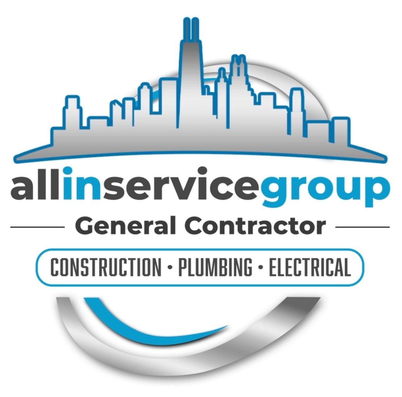 A logo for allinservicegroup real pros real advice real value