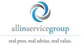 A logo for allinservicegroup real pros real advice real value