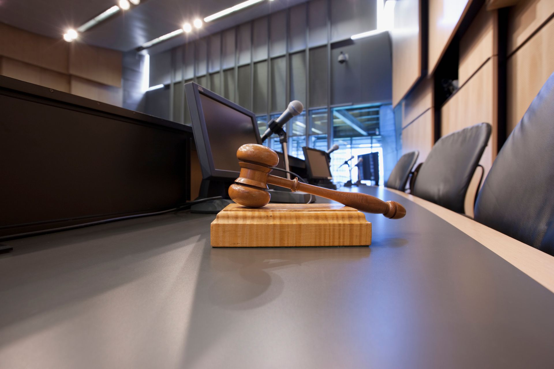 gavel on a desk