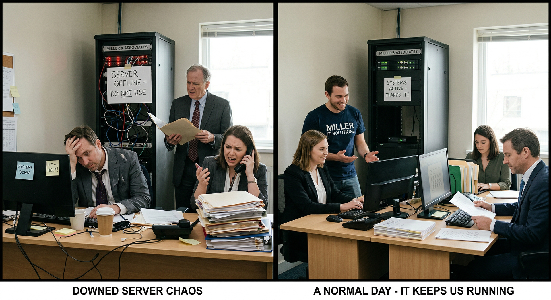 small lawn firm before and after MSP It support