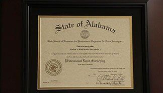 Construction — Mark Anderson Waddell Certificate in Auburn, AL