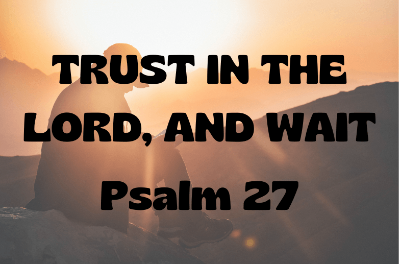 Trust In The Lord, And Wait