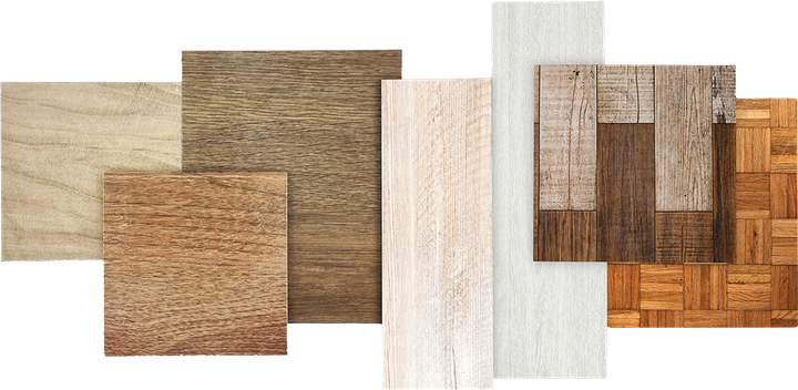 Samples of wood textures.