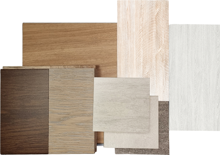 Samples of wood textures.