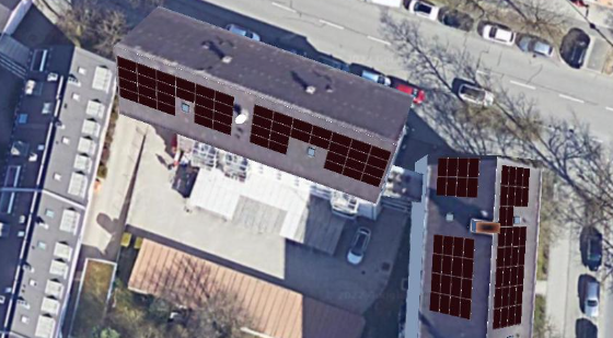 Ein weiterer Auftrag für die Immobilien Jugan Investmentverwaltung GmbH war die Planung einer 40 kWp-Photovoltaik-Anlage.