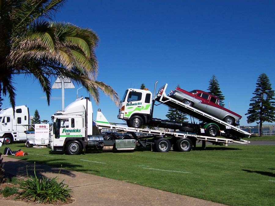 tow truck stacking