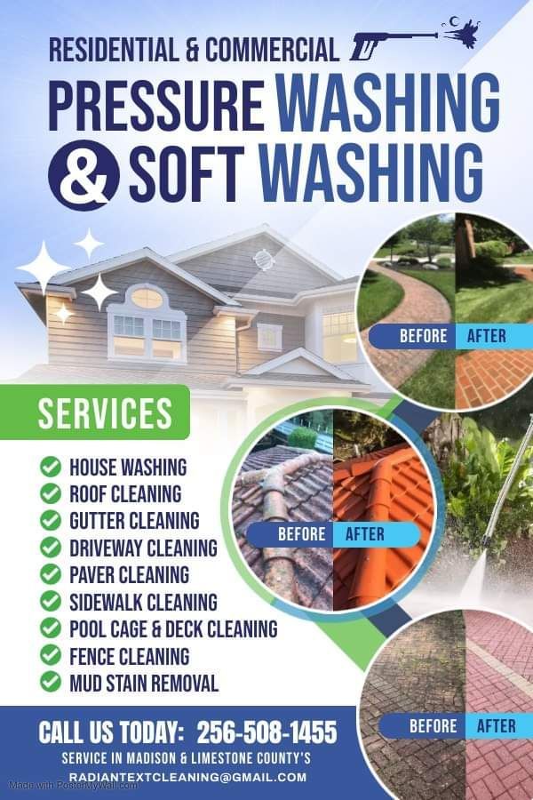 House Cleaning — Harvest, AL — Radiant Exterior Cleaning Services