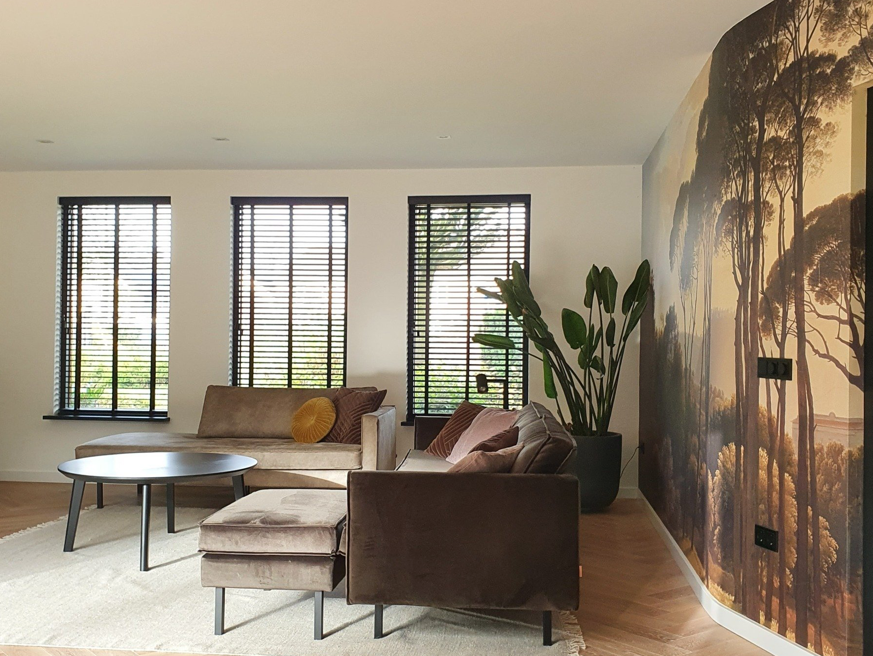 3D interieurontwerp voor de woonkamer gemaakt door SunStyling.