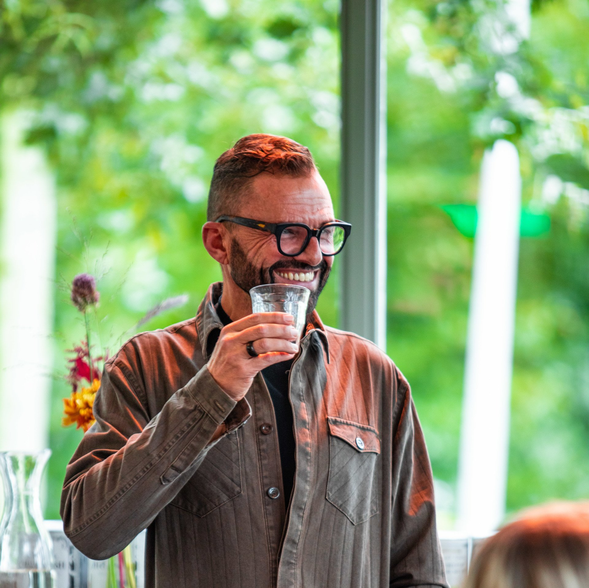 Met onwijs veel passie geeft Frans Uyterlinde een inspiratiesessie.