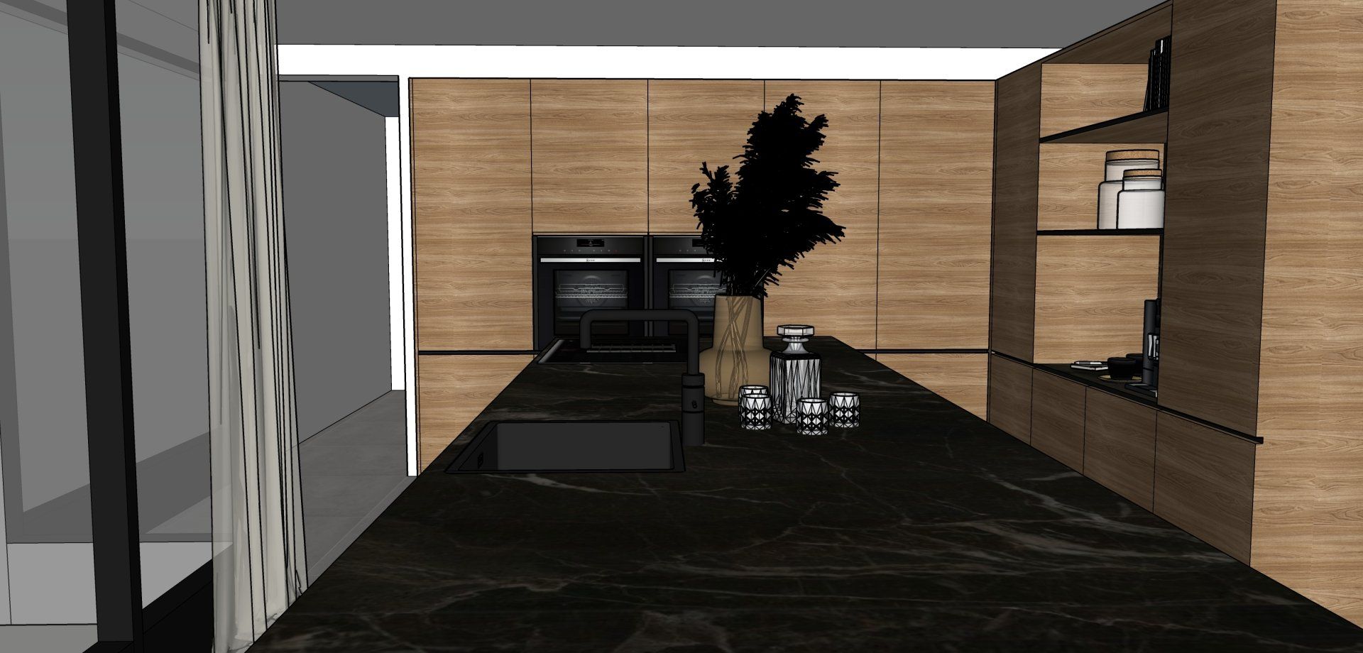 Keukenontwerp op maat door SunStyling.