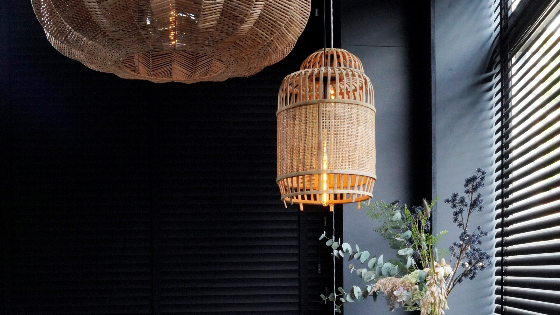 Bamboe hanglampen