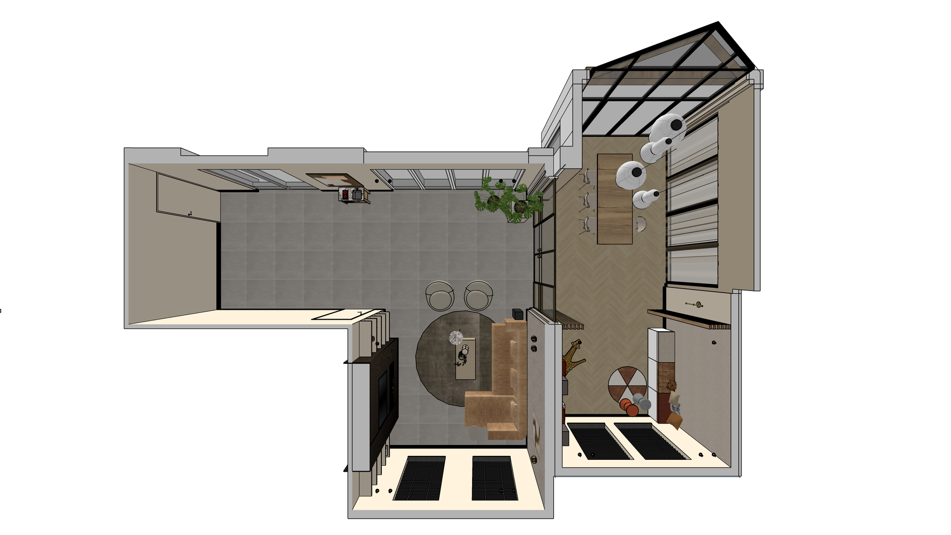 Een 2D interieurontwerp geeft goed aan hoe de ruimtes ingedeeld worden, maar een 3D interieurontwerp geeft het totale plaatje weer. Op die manier weet je precies hoe je woning gaat worden.