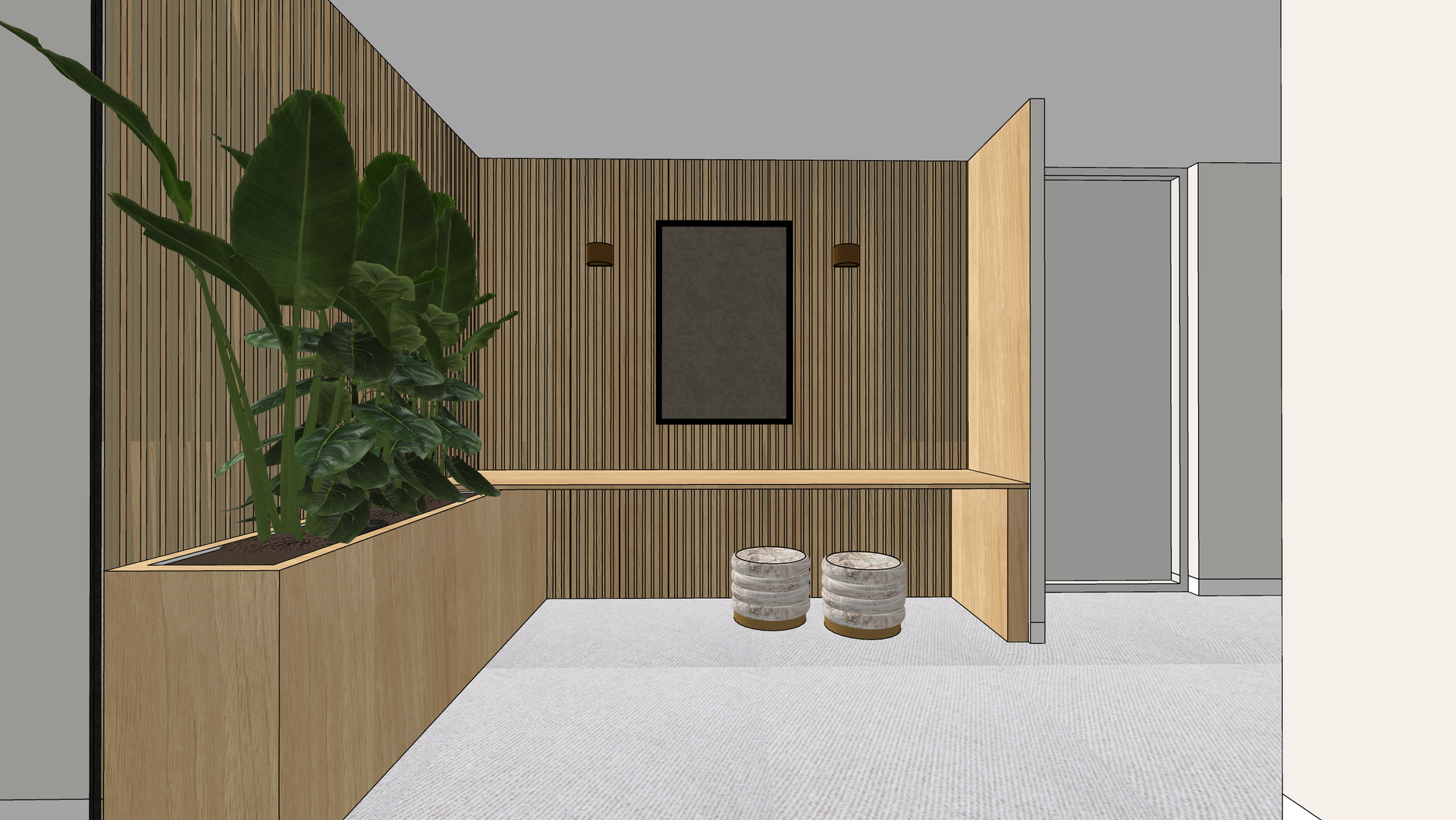 Maatwerk meubel van hout. Een maatwerk bureau van eiken hout.