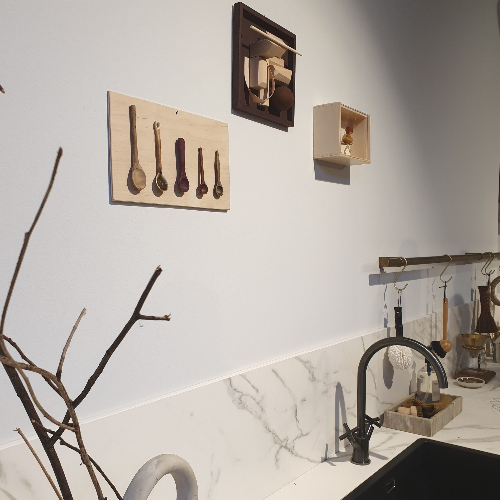 Mix en match verschillende materialen.