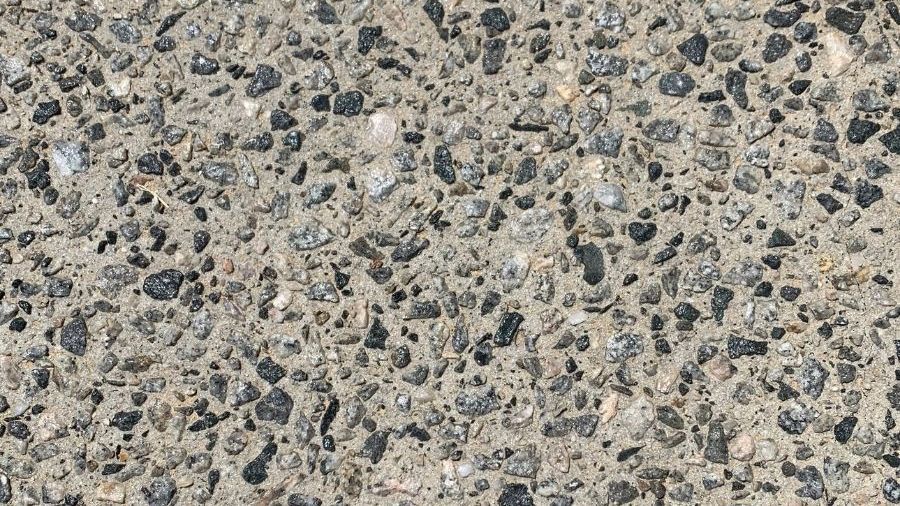 exposed aggregate driveway close up