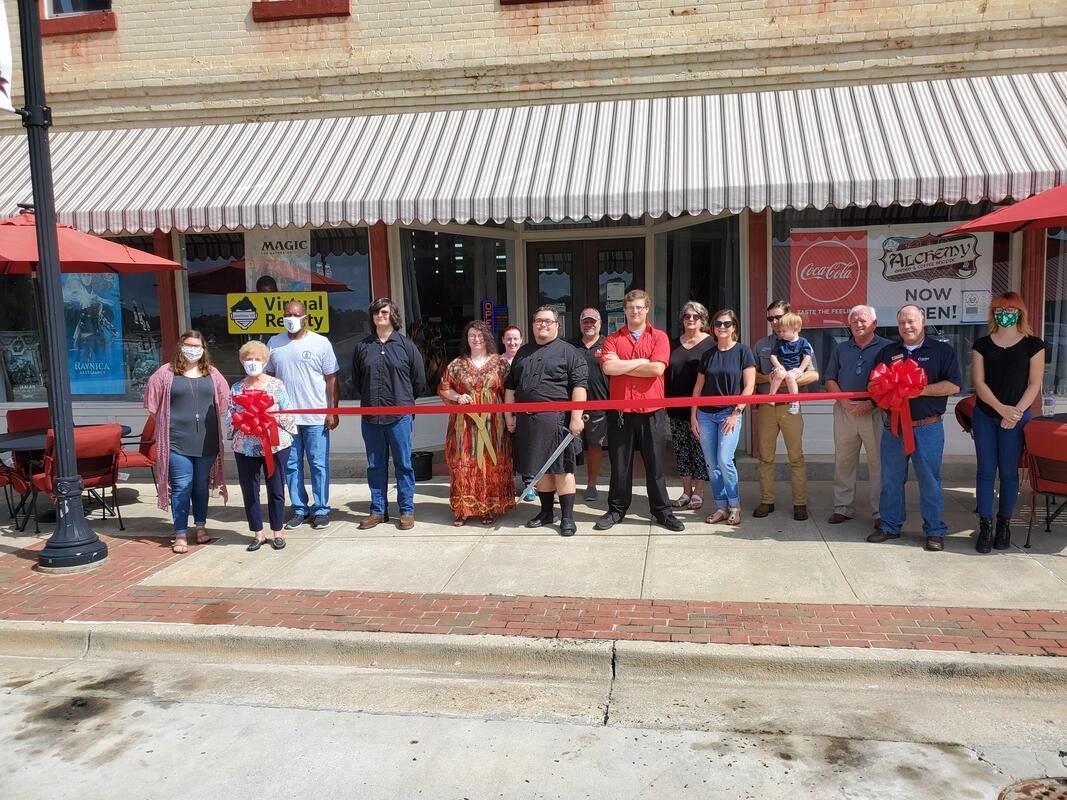 Ribbon Cutting for Alchemy Games and Coffee Shoppe