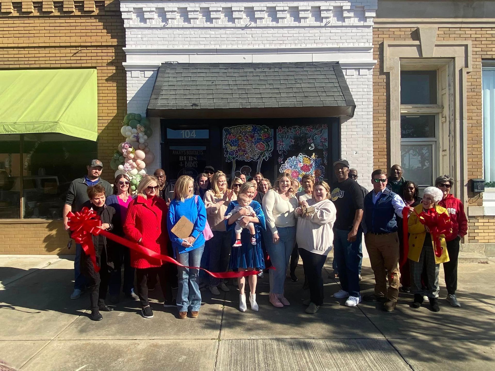 Ribbon Cutting for Makay's Bouquets and Bubs & Babes