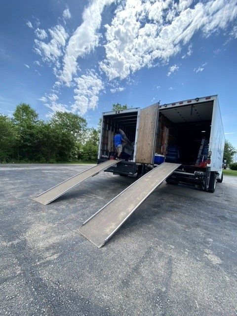 Moving a Couch into a Truck - Coffee's Moving and Storage in Dayton, OH