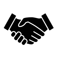 icon of two hands in a handshake