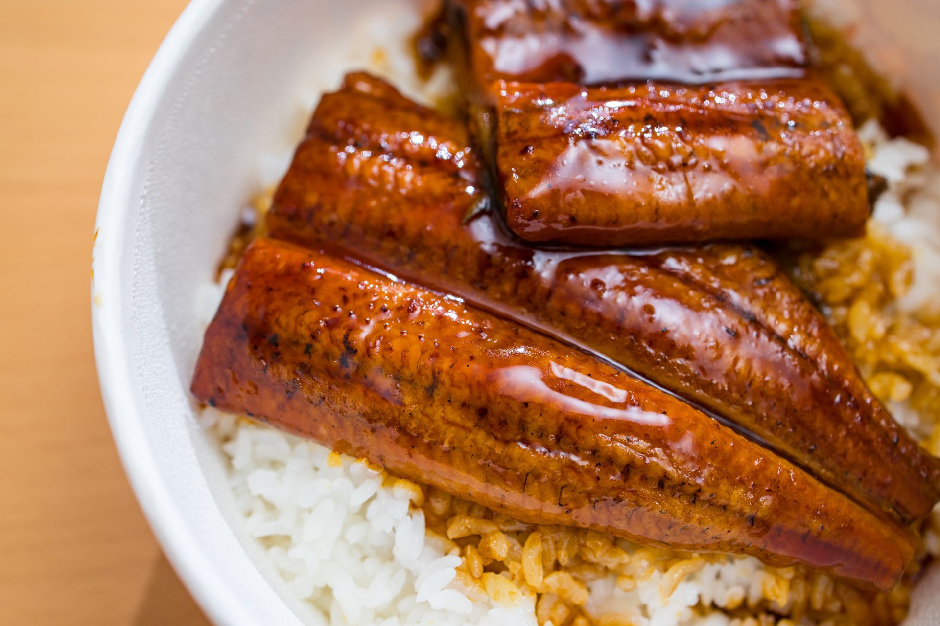 Japanese eel on top of rice