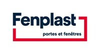 A logo for fenplast portes et fenêtres on a white background.