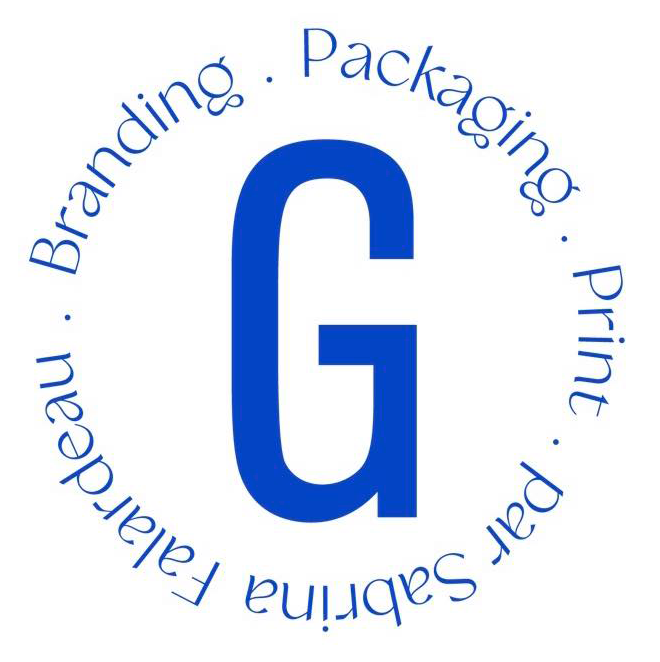 Un cercle bleu avec la lettre g à l'intérieur