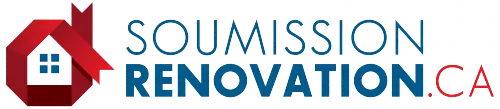 Un logo pour une entreprise appelée soumission rénovation.ca