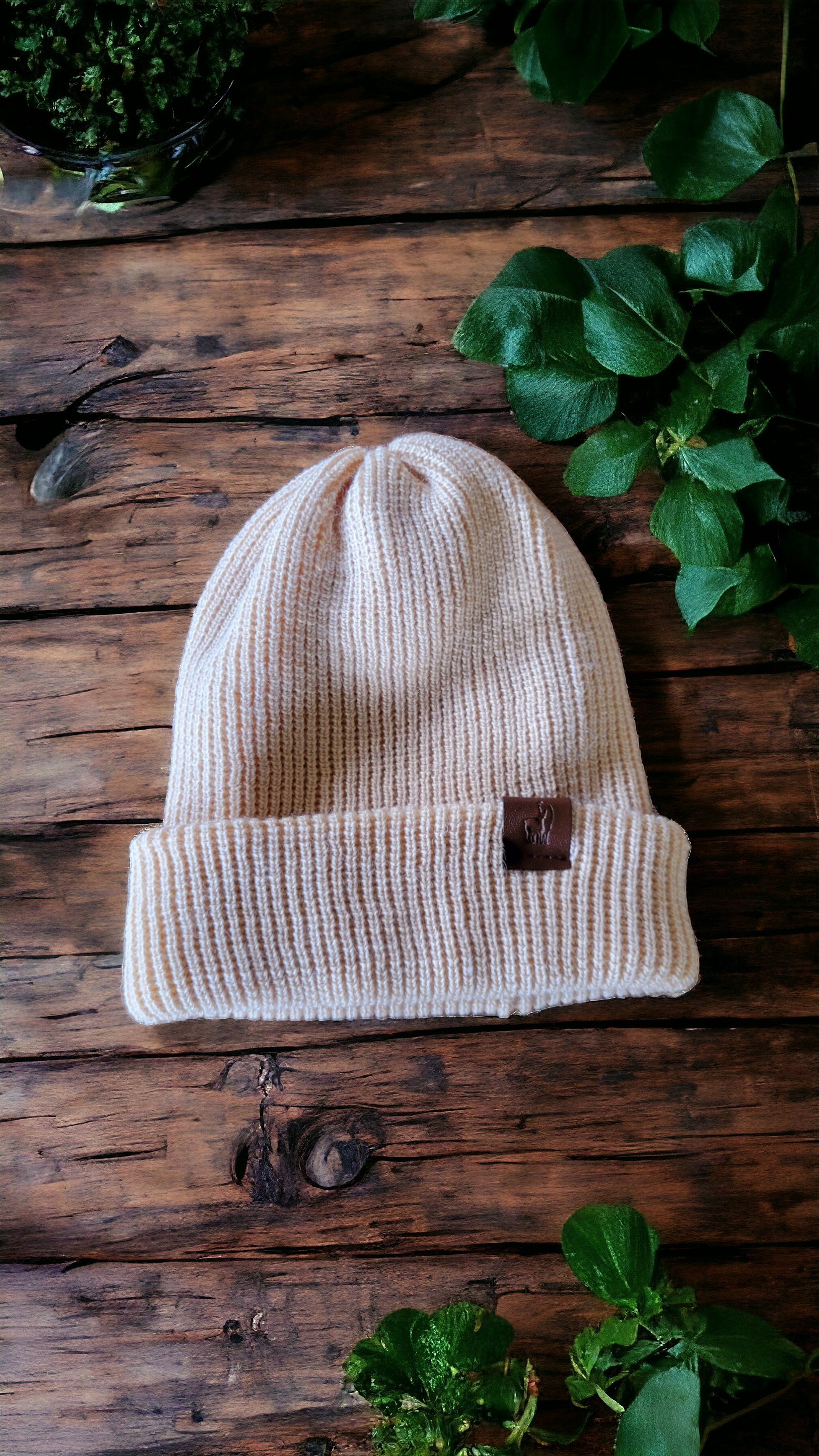 San York - Alpaca Knit Unisex Beanie - Tan