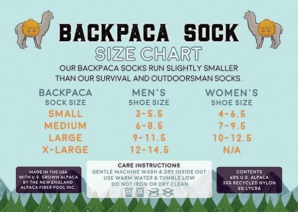 Backpaca Sock - Large