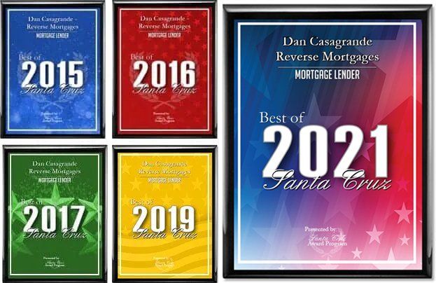 Award Per Year — Santa Cruz, CA — Dan Casagrande - Reverse Mortgages