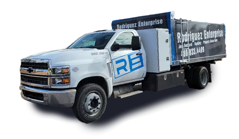 Rodriguez Enterprise junk removal truck