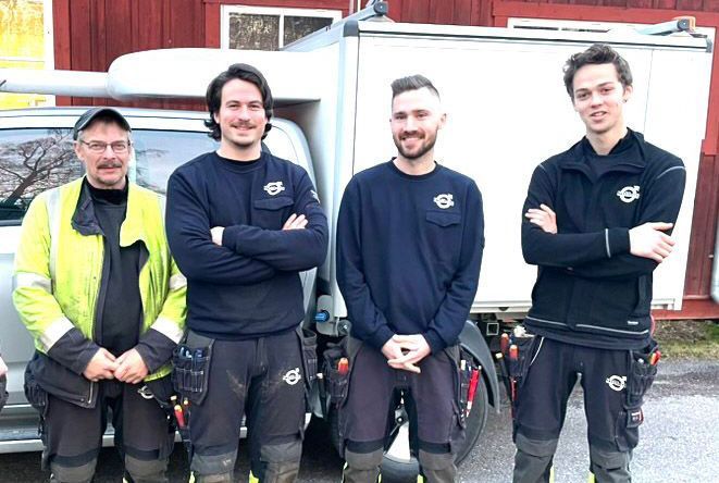 Ansvariga för elen i Skyllberg