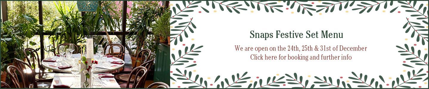 Snaps Festive Menu