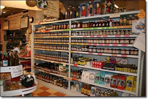 A grocery store filled with lots of jars and bottles