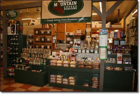 A store with a sign that says mountain top roasters