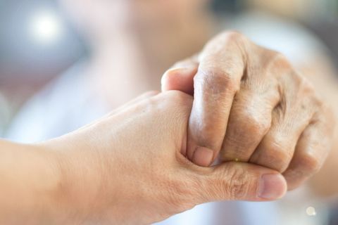 Holding Hand Of A Senior — Louisville, KY — Assurance Home & Convalescent Care, Inc.