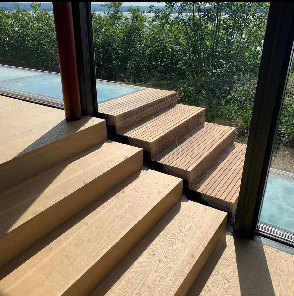 Et sett med tretrapper