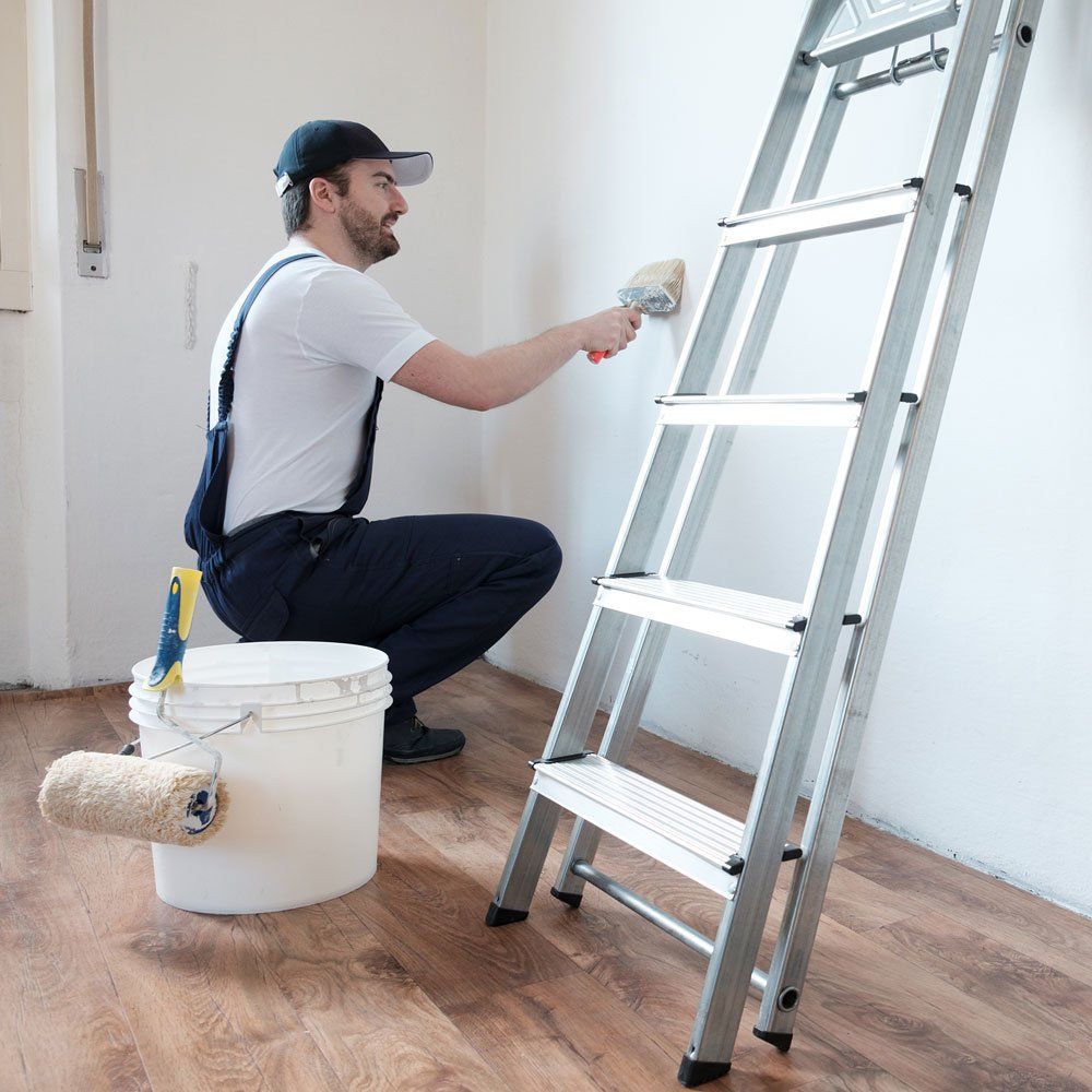 Man Painting the Wall White — Athens, GA — Paco’s Painting, LLC