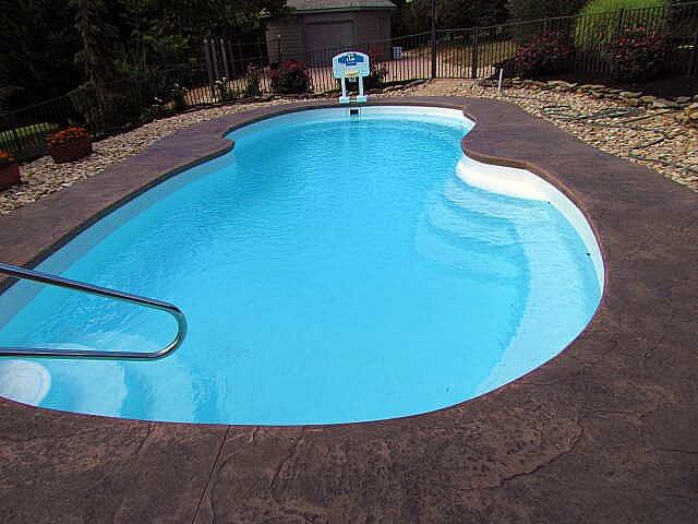 Fiberglass Pool With Hand-Rail — Staunton, VA — Valley Pool & Spa