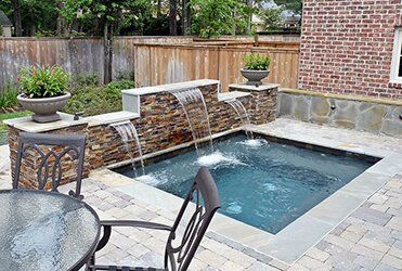 Small Pool With Free Flow Water — Staunton, VA — Valley Pool & Spa
