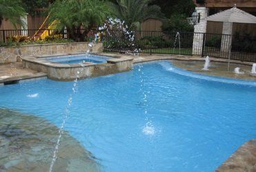 Pool With Fountain — Staunton, VA — Valley Pool & Spa