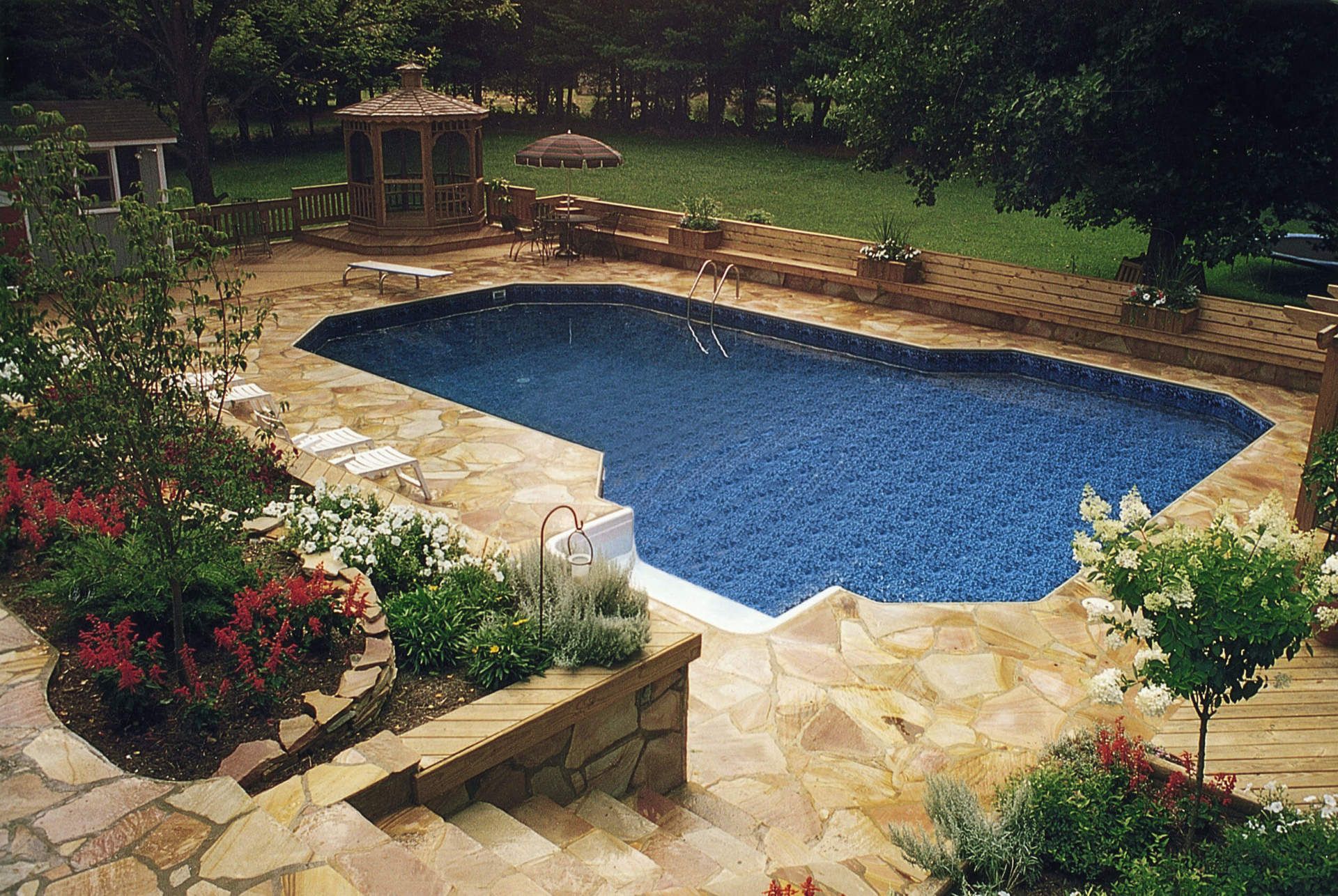 Stone Deck Pool Color — Staunton, VA — Valley Pool & Spa